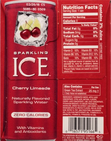 Sparkling ICE Nutrition Facts
